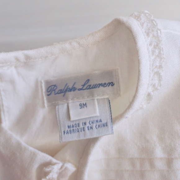Ralph Lauren onesie with lace detail - Picture 3 of 5